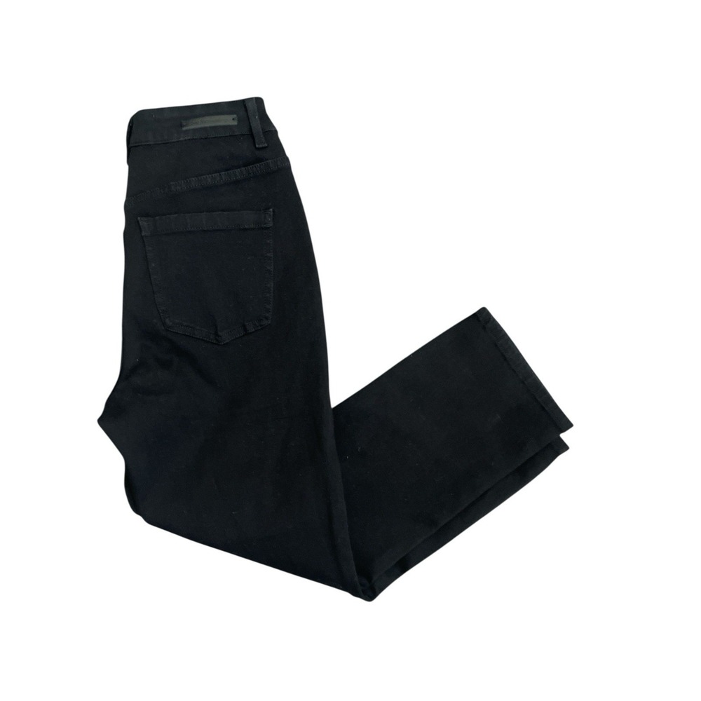 Soft Surroundings Jeans Womens 4 Fly Front Slim Ultimate Denim Black Crop NEW